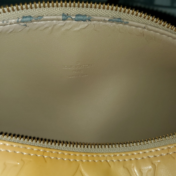 Louis Vuitton Vernis monogram Yellow Brown Bedford Bag with $30 COA - Picture 13 of 15